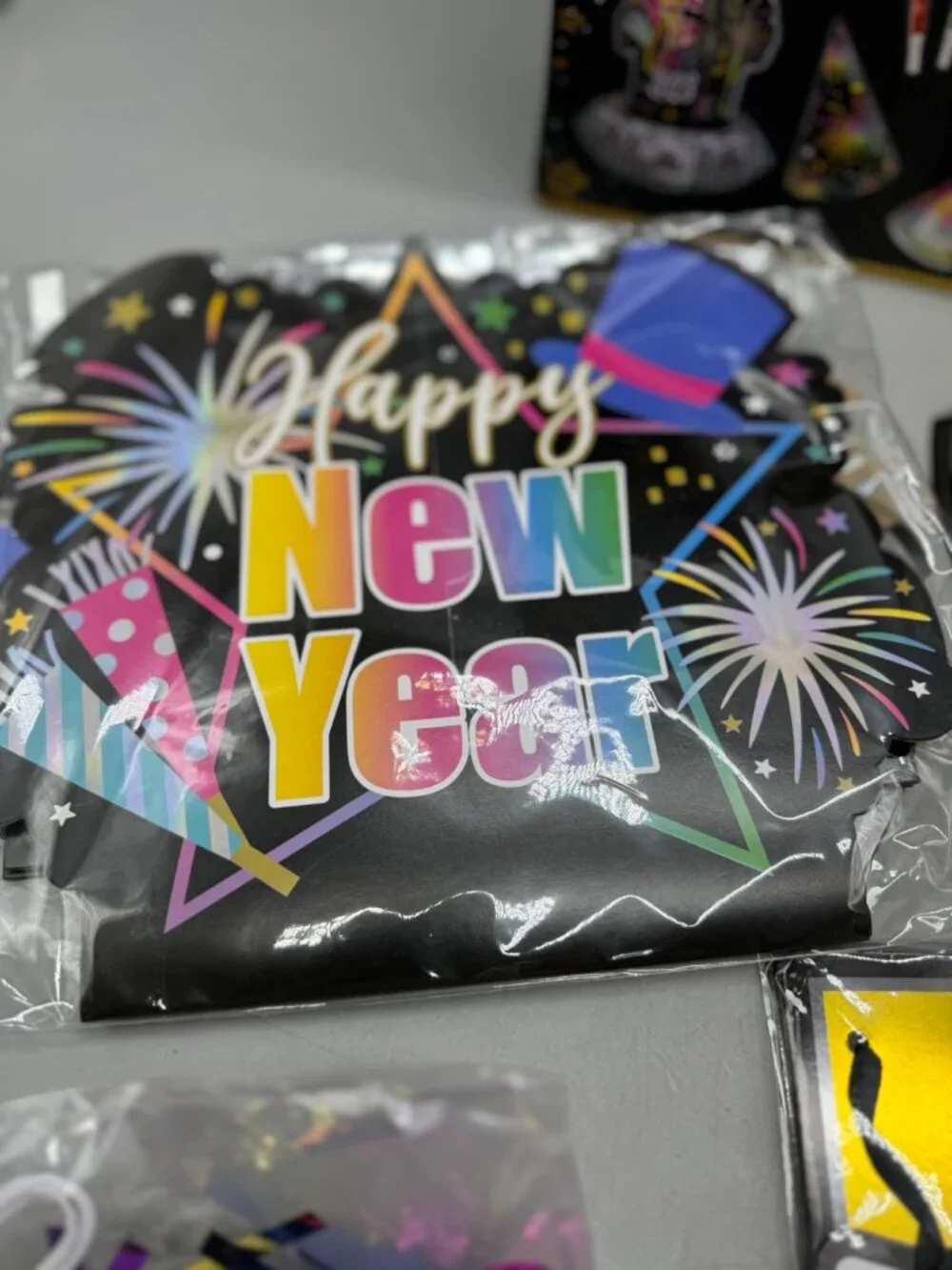 Happy New Year Party Kit For 10 People Includes Hats Squawkers Photo Props READ